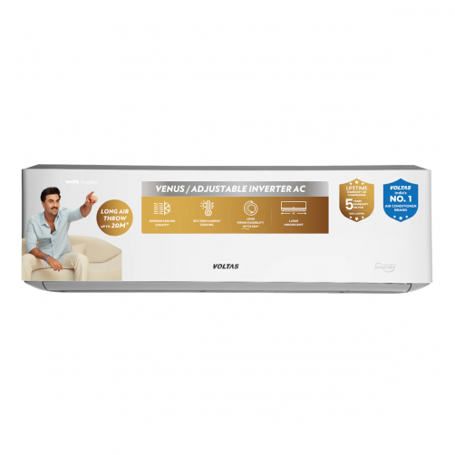 Voltas 2026 Model 1.5 Ton 5 Star Split Inverter AC (185INV VENUS LUXE(4504068), White)