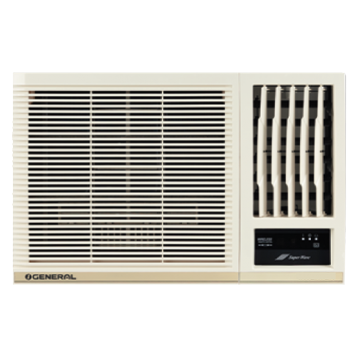 O General 2026 Model 1.8 Ton 3 Star Window Fixed Speed AC (AXG822BBAA-B (R32), White, Gold)