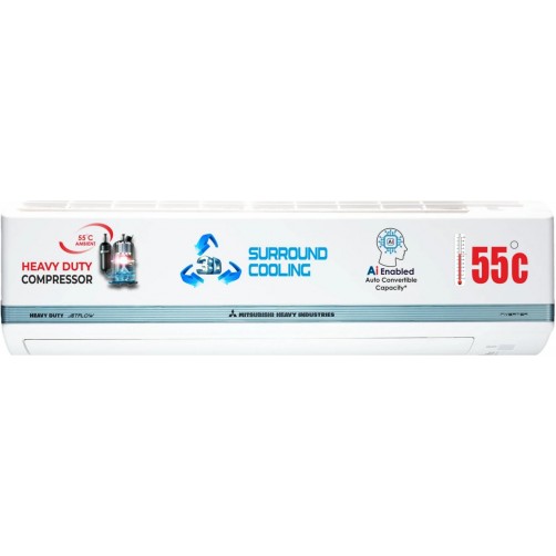 MITSUBISHI HEAVY INDUSTRIES 2026 Model 1 Ton 3 Star Split Hyper Inverter AC (DXK13YAMDA-W, White)