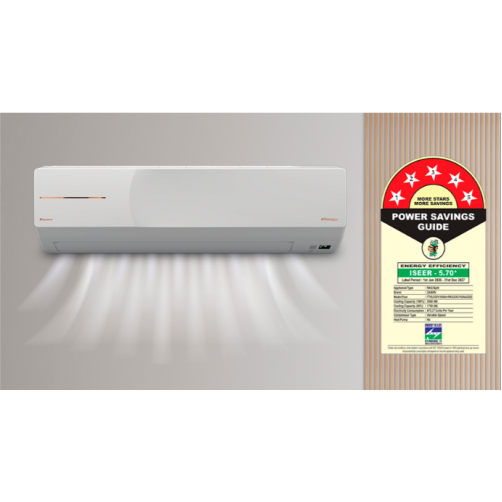 Daikin 2026 Model 1 Ton 5 Star Split Inverter AC (FTKU35XV16VAA + RKU35XV16VAA, White)